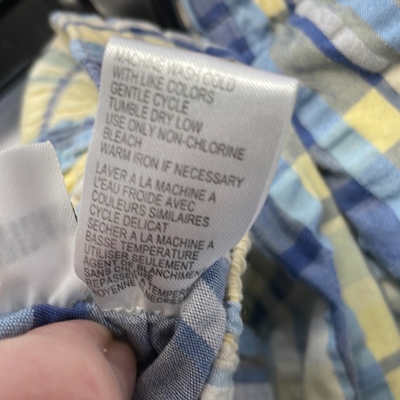 Alfred Dunner Plaid Checked Cotton Blend Shorts, SZ 18 - Picture 6 of 8